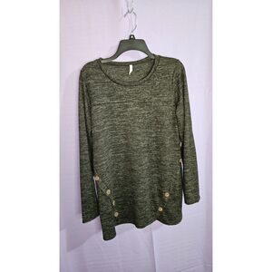 Beeson River, Charcoal Grey, Brown, Top, Size: M